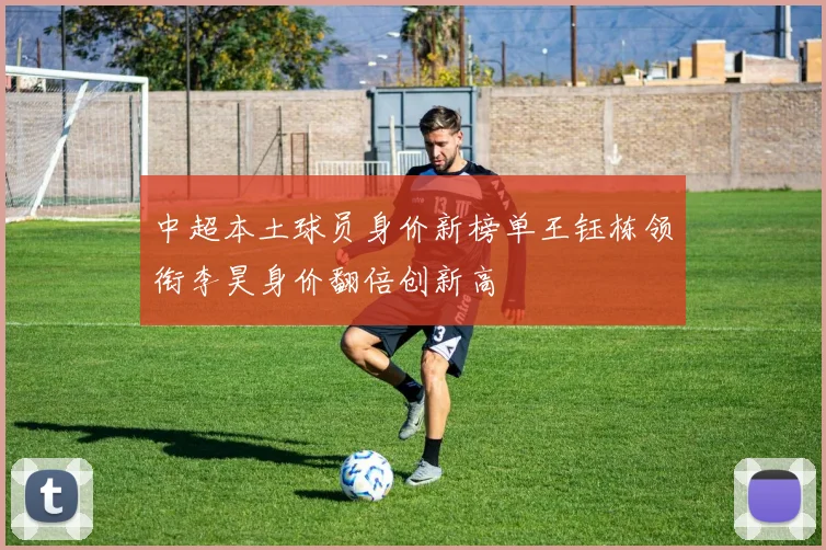 中超本土球员身价新榜单王钰栋领衔李昊身价翻倍创新高