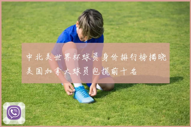 中北美世界杯球员身价排行榜揭晓美国加拿大球员包揽前十名